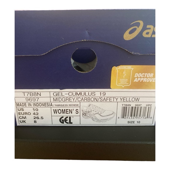 ASICS Gel Cumulus 19 size 10 women’s - Picture 7 of 7